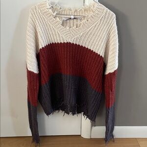 HYFVE Multicolor V-Neck Sweater
